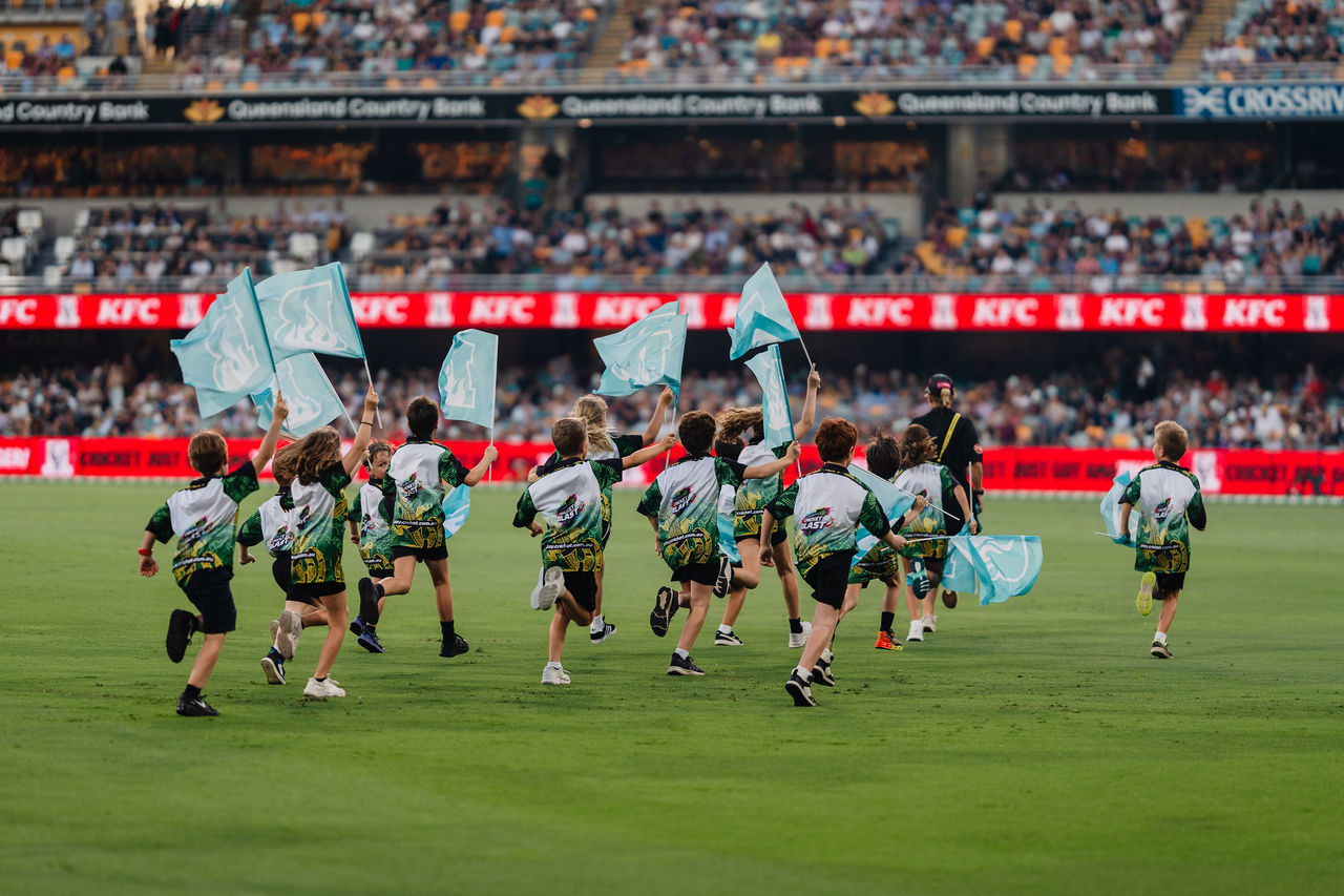 Crowd of Brisbane Heat Fans in the Seating Bowl