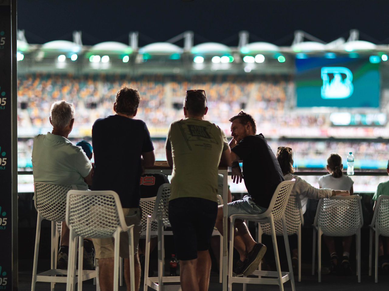 Brisbane Heat Fans Talking at BBL Game