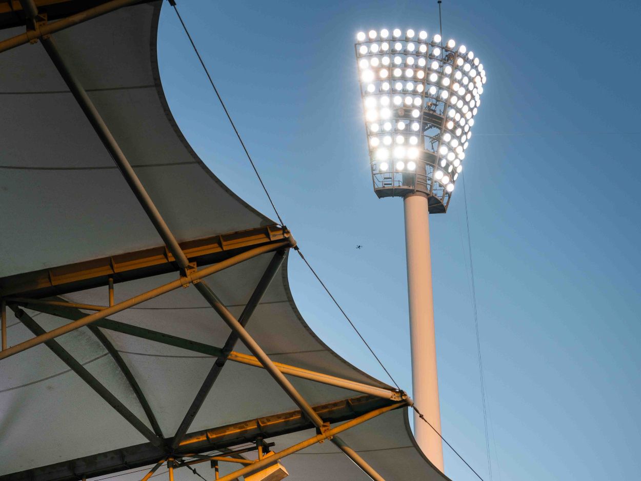 The Broadcast Light on and Gabba Roof