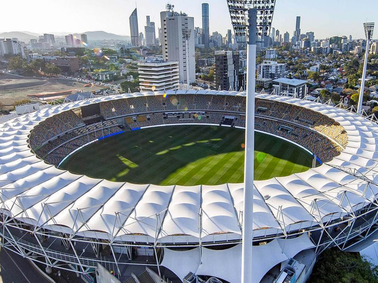 Aerial of The Gabba